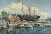 Clifford Warren Ashley A Whaleship on the Marine Railway at Fairhaven oil painting